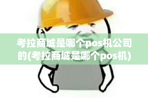 考拉商城是哪个pos机公司的(考拉商城是哪个pos机) 考拉商城是哪个pos机公司的(考拉商城是哪个pos机)