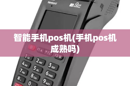 智能手机pos机(手机pos机成熟吗)