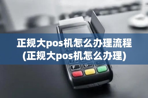 正规大pos机怎么办理流程(正规大pos机怎么办理)