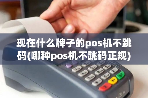 现在什么牌子的pos机不跳码(哪种pos机不跳码正规)