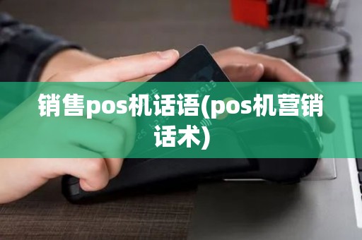 销售pos机话语(pos机营销话术)