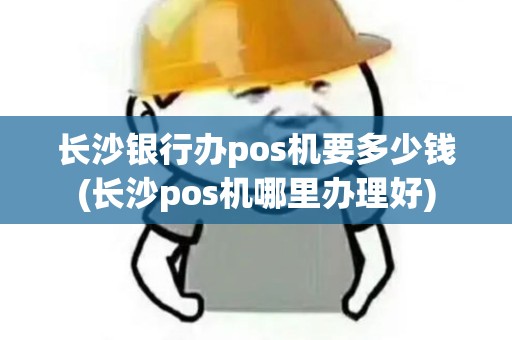 长沙银行办pos机要多少钱(长沙pos机哪里办理好)