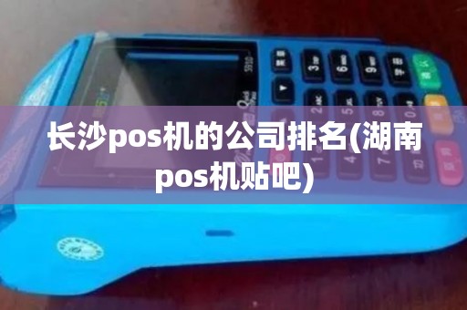 长沙pos机的公司排名(湖南pos机贴吧)