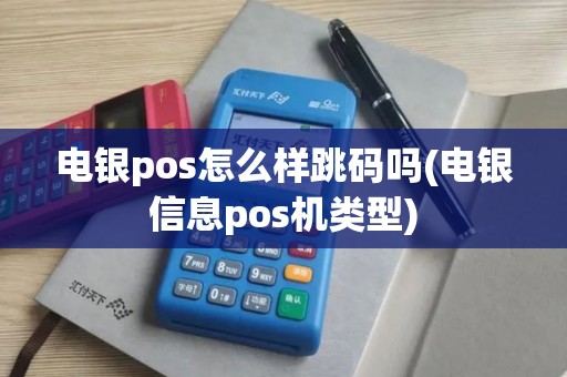电银pos怎么样跳码吗(电银信息pos机类型)