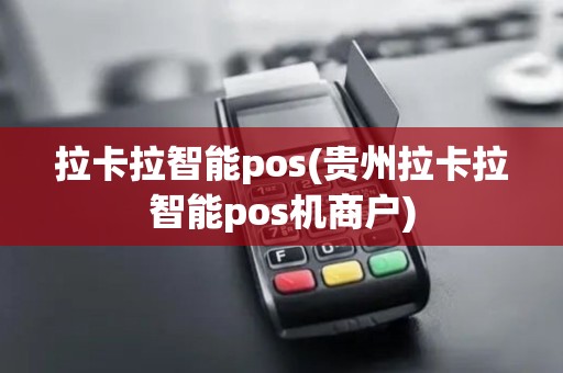 拉卡拉智能pos(贵州拉卡拉智能pos机商户)