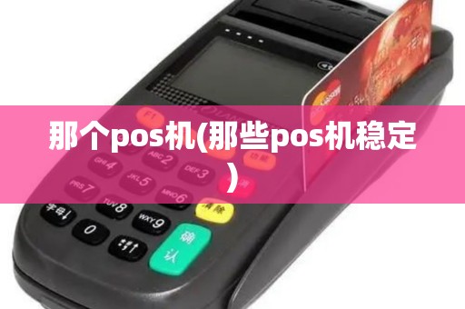 那个pos机(那些pos机稳定)