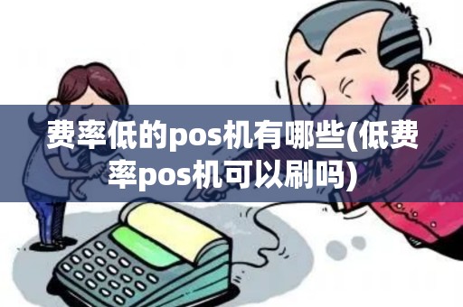 费率低的pos机有哪些(低费率pos机可以刷吗)