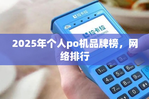 2025年个人po机品牌榜，网络排行