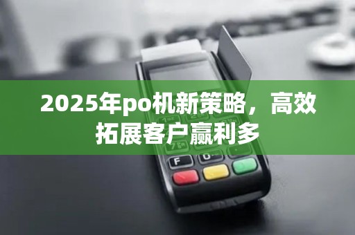 2025年po机新策略，高效拓展客户赢利多