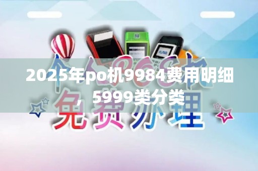 2025年po机9984费用明细,5999类分类 2025年po机9984费用明细,5999类分类