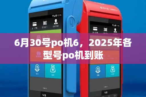 6月30号po机6，2025年各型号po机到账