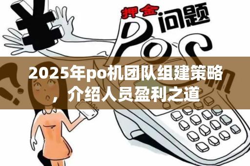 2025年po机团队组建策略,介绍人员盈利之道 2025年po机团队组建策略,介绍人员盈利之道
