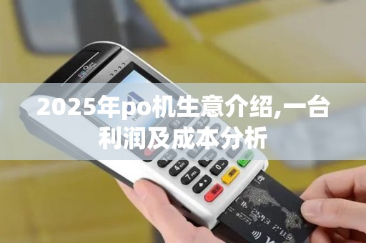 2025年po机生意介绍,一台利润及成本分析 2025年po机生意介绍,一台利润及成本分析