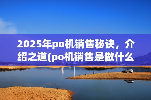 2025年po机销售秘诀,介绍之道(po机销售是做什么的) 2025年po机销售秘诀,介绍之道(po机销售是做什么的)