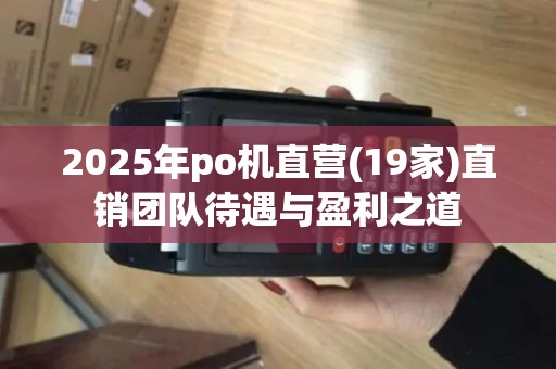 2025年po机直营(19家)直销团队待遇与盈利之道 2025年po机直营(19家)直销团队待遇与盈利之道