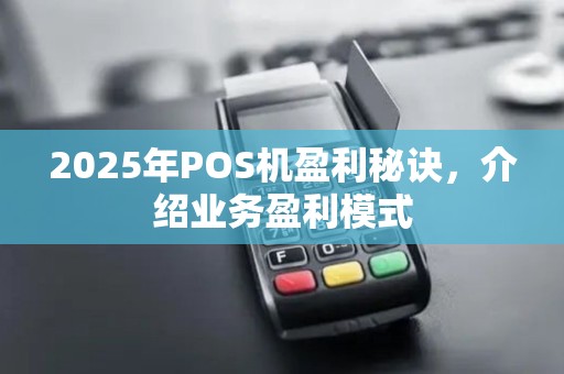 2025年POS机盈利秘诀,介绍业务盈利模式 2025年POS机盈利秘诀,介绍业务盈利模式