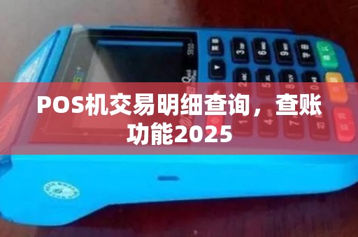 POS机交易明细查询,查账功能2025 POS机交易明细查询,查账功能2025