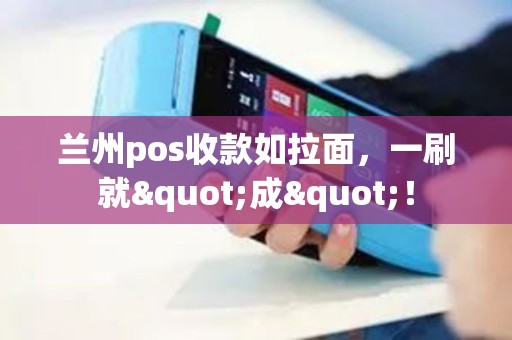 兰州pos收款如拉面,一刷就"成"! 兰州pos收款如拉面,一刷就"成"!