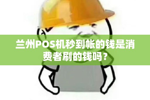 兰州POS机秒到帐的钱是消费者刷的钱吗？