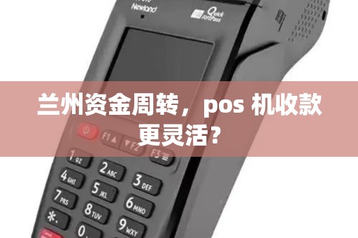 兰州资金周转，pos 机收款更灵活？