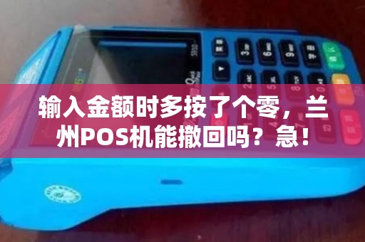 输入金额时多按了个零，兰州POS机能撤回吗？急！