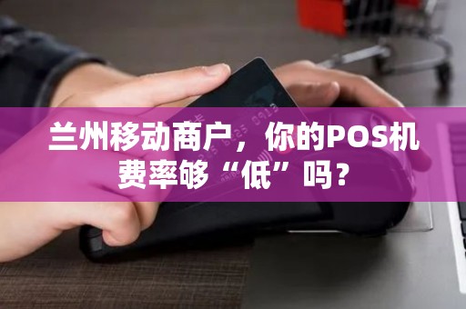 兰州移动商户，你的POS机费率够“低”吗？