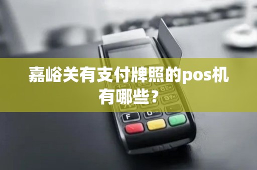 嘉峪关有支付牌照的pos机有哪些？