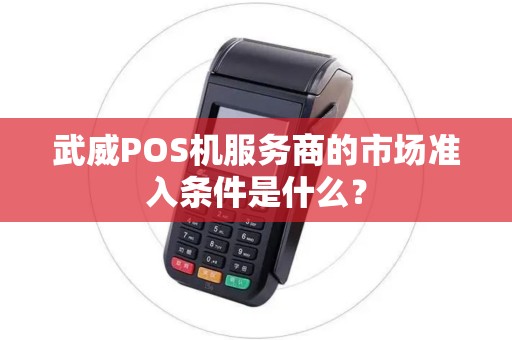 武威POS机服务商的市场准入条件是什么？