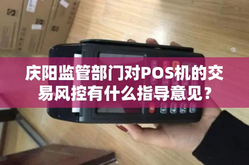庆阳监管部门对POS机的交易风控有什么指导意见？