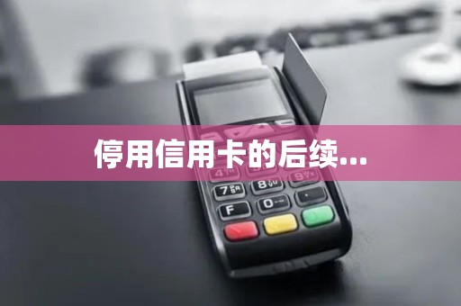 停用信用卡的后续...