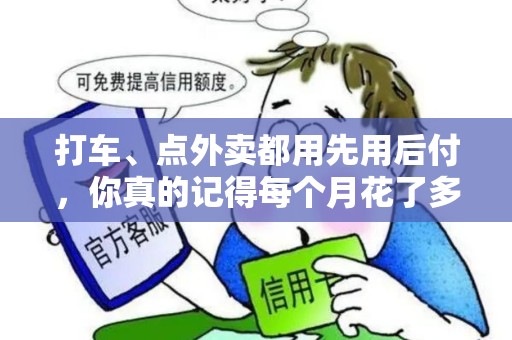 打车、点外卖都用先用后付,你真的记得每个月花了多少吗? 打车、点外卖都用先用后付,你真的记得每个月花了多少吗?