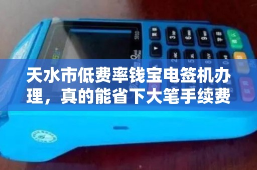 天水市低费率钱宝电签机办理，真的能省下大笔手续费吗？揭秘背后隐藏的3大陷阱！