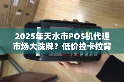 2025年天水市POS机代理市场大洗牌?低价拉卡拉背后藏着什么秘密? 2025年天水市POS机代理市场大洗牌?低价拉卡拉背后藏着什么秘密?