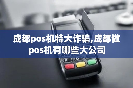 成都pos机特大诈骗,成都做pos机有哪些大公司
